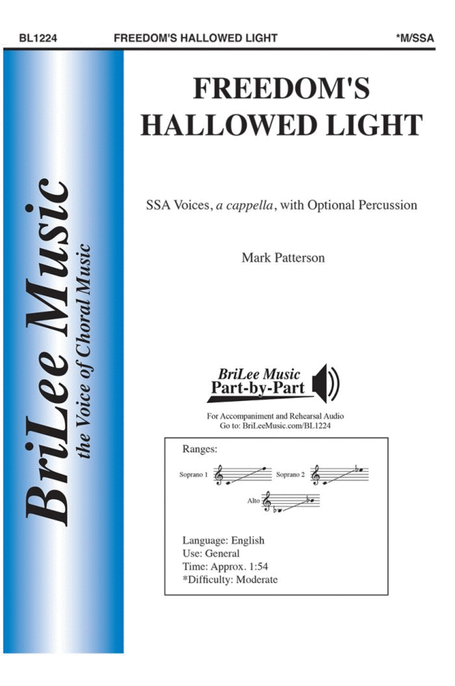 Freedom's Hallowed Light SSA scores gallery preview page 1