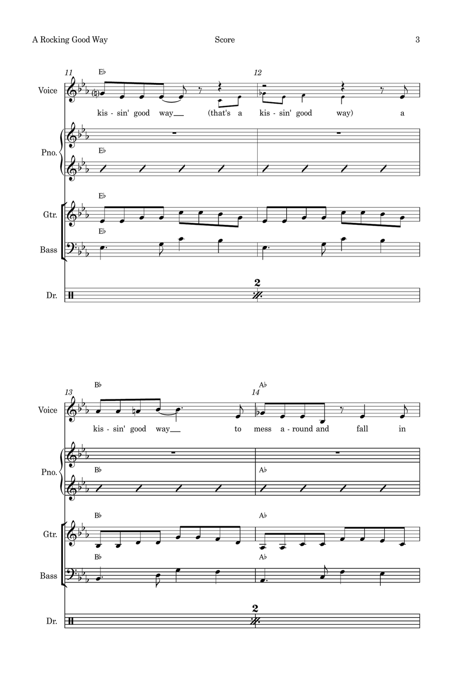 A Rockin' Good Way Small Ensemble scores gallery preview page 3