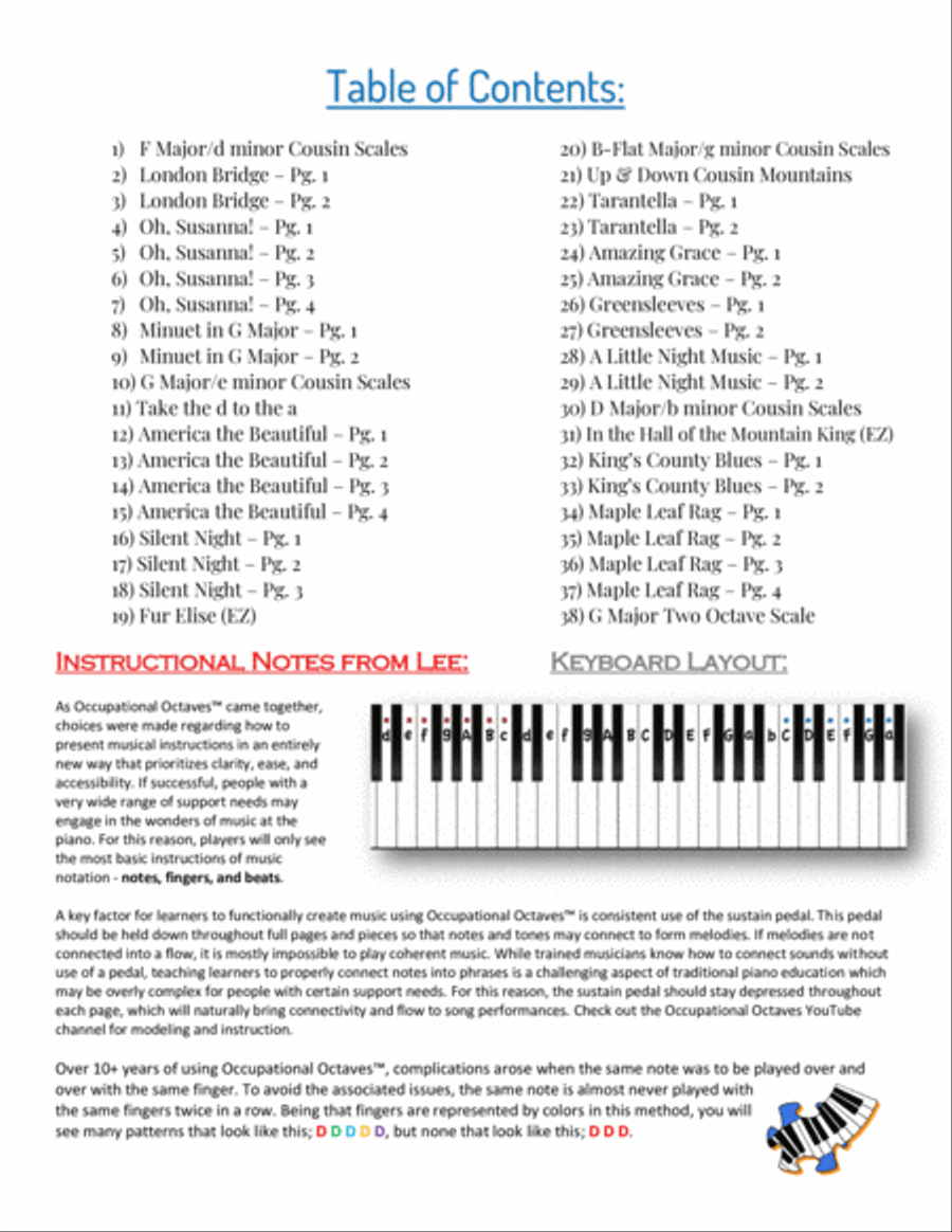 Occupational Octaves Piano™ - Book 5 Piano Solo scores gallery preview page 2