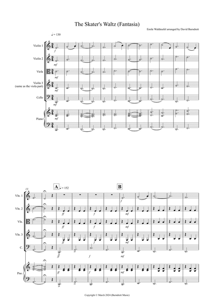 The Skater's Waltz (Fantasia) for String Quartet image number null