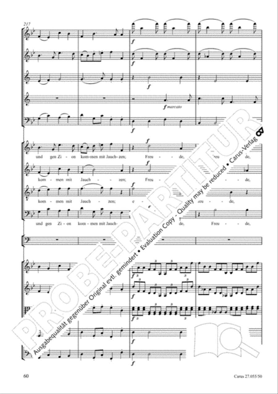 Ein Deutsches Requiem (German Requiem) 4-Part scores gallery preview page 67