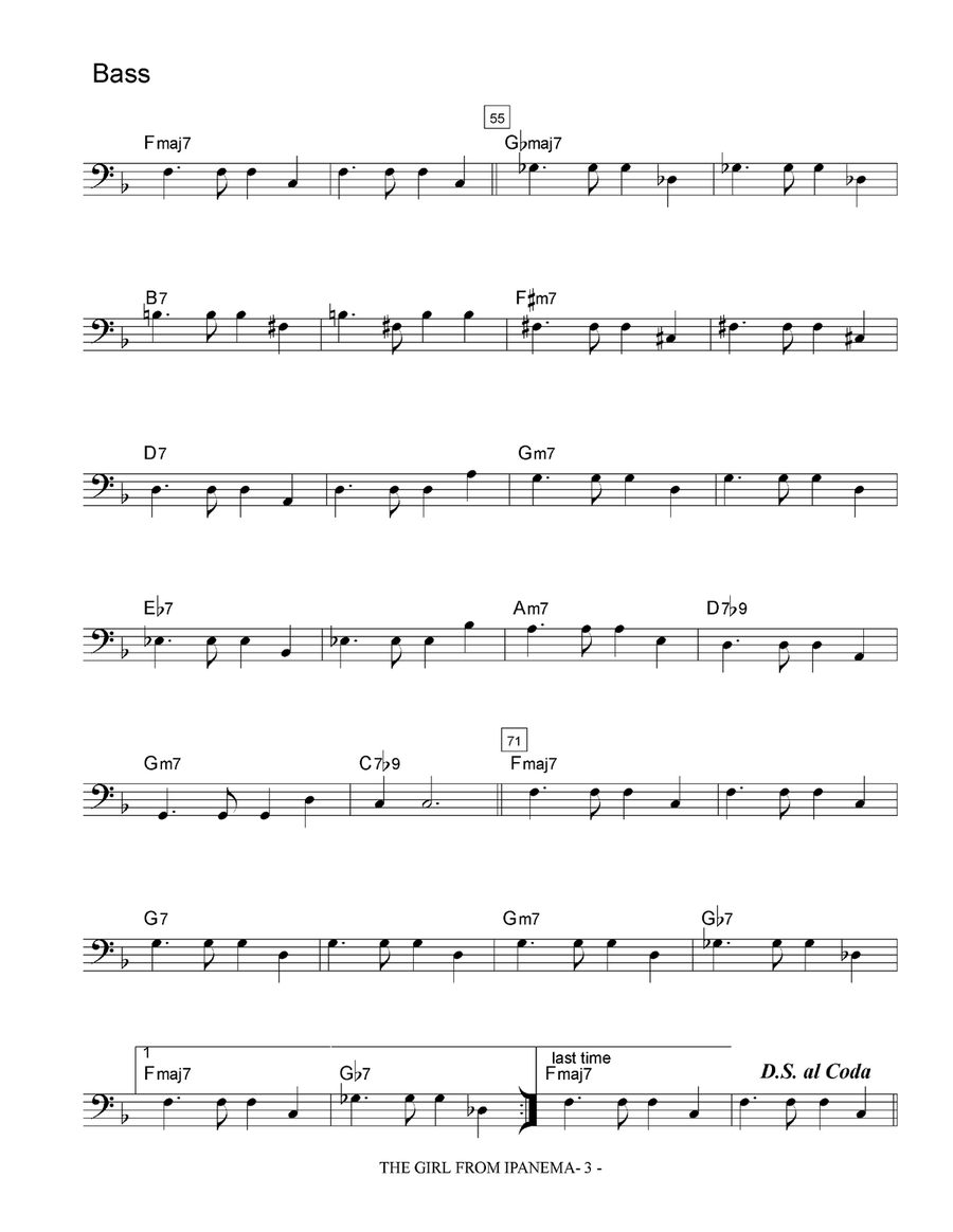 The Girl From Ipanema (Garota De Ipanema) The Girl From Ipanema (Garota De Ipanema) Jazz Ensemble scores gallery preview page 4