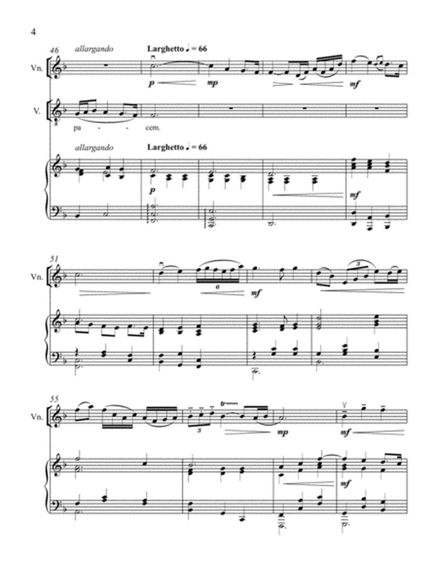 Agnus Dei for High or Medium Voice, Violin Solo and Piano image number null