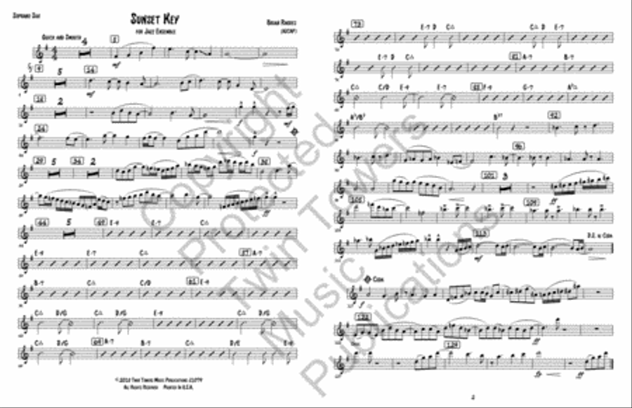 Sunset Key Sunset Key Jazz Ensemble scores gallery preview page 22