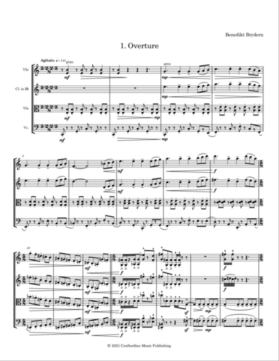 The Overtones - Musical Adventures of an Unusual Family Chamber Music scores gallery preview page 3
