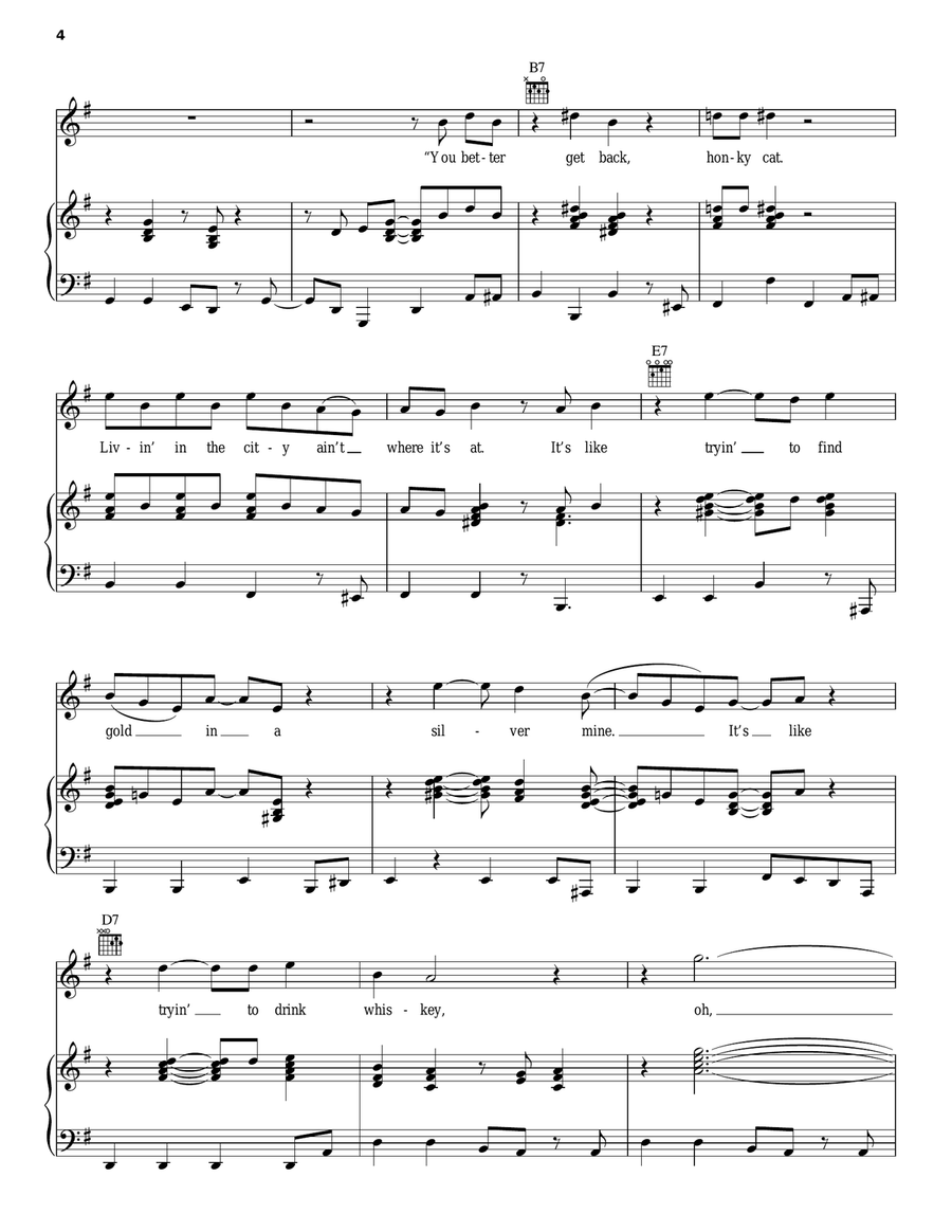 Honky Cat Honky Cat Acoustic Guitar scores gallery preview page 4
