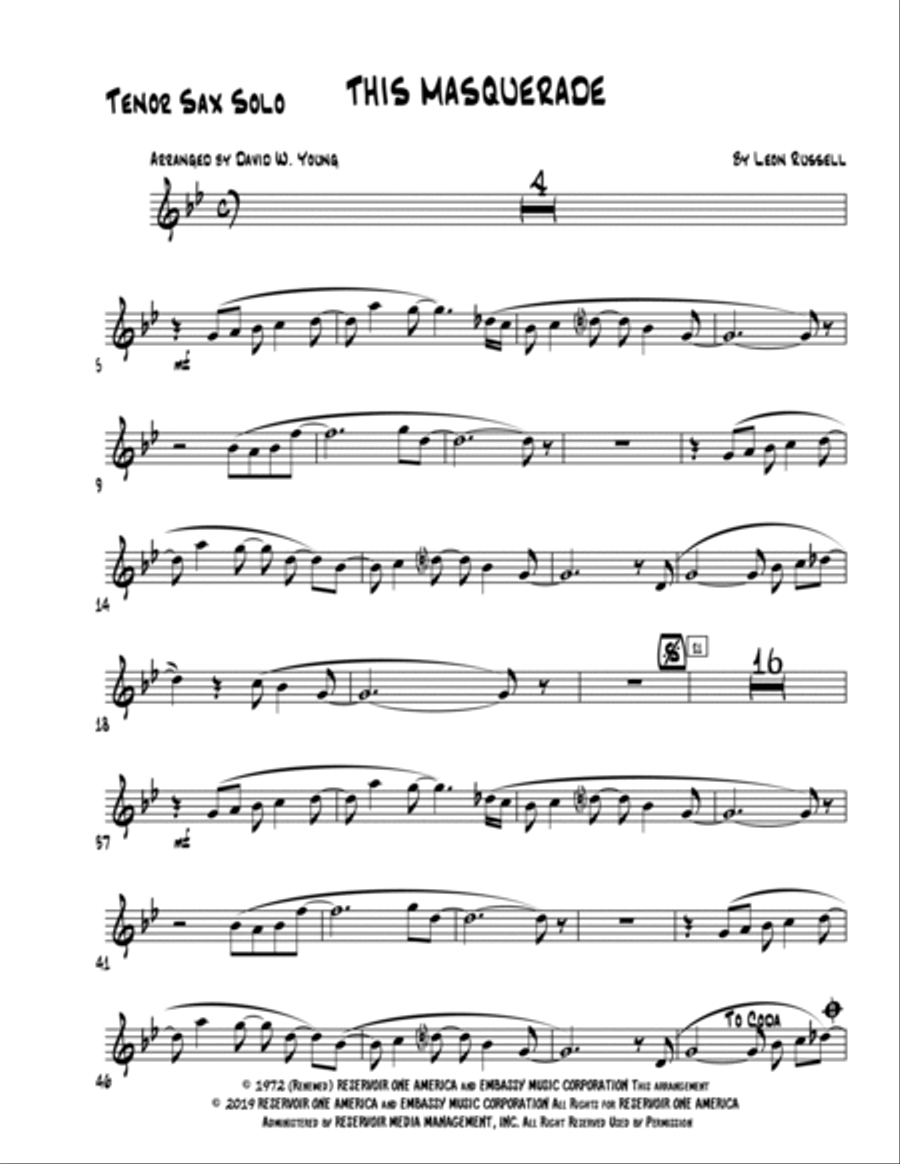 This Masquerade This Masquerade Jazz Ensemble scores gallery preview page 3
