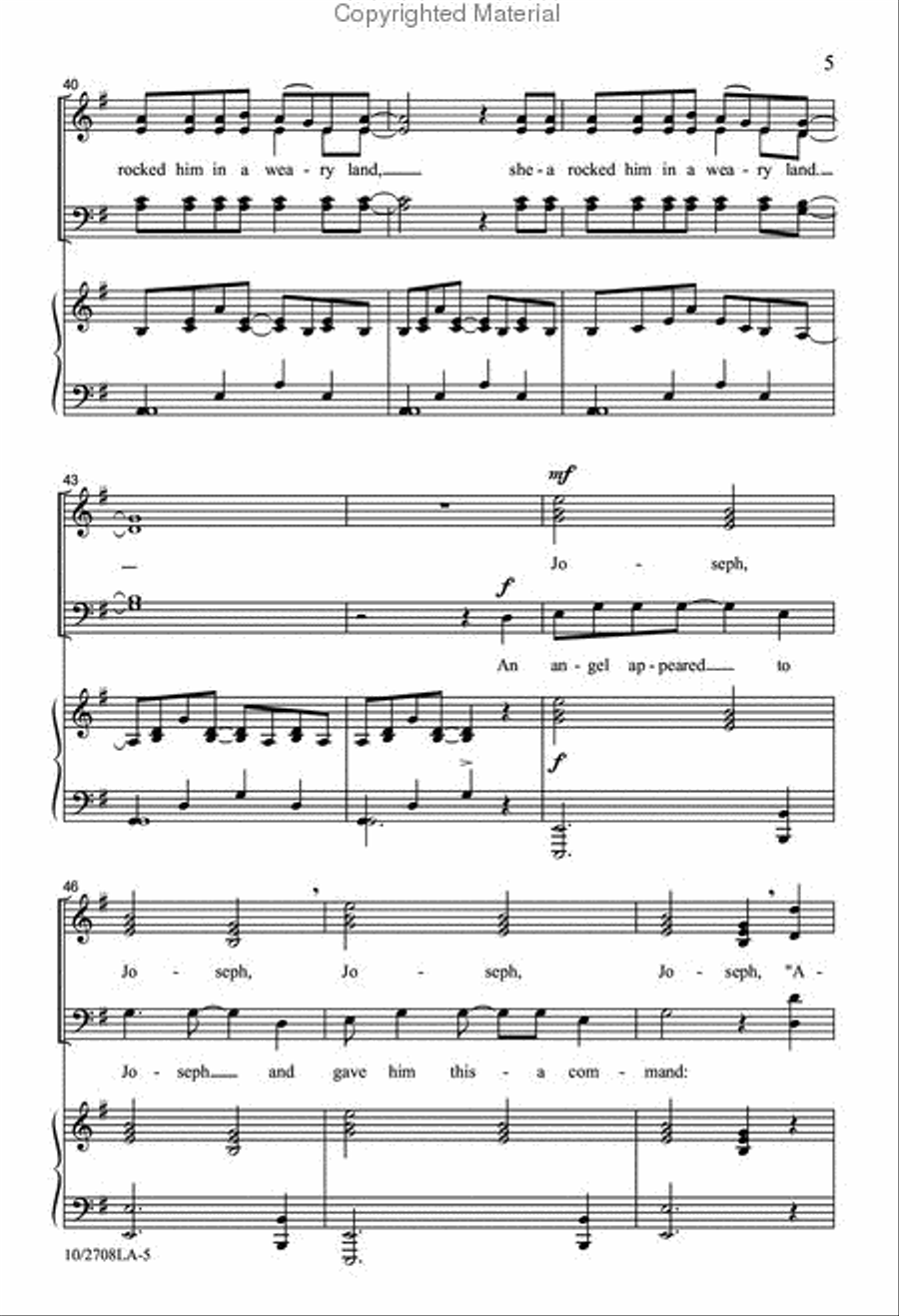 Sister Mary Had-a But One Child 4-Part scores gallery preview page 6