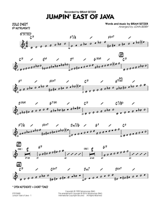 Jumpin' East of Java - Bb Solo Sheet