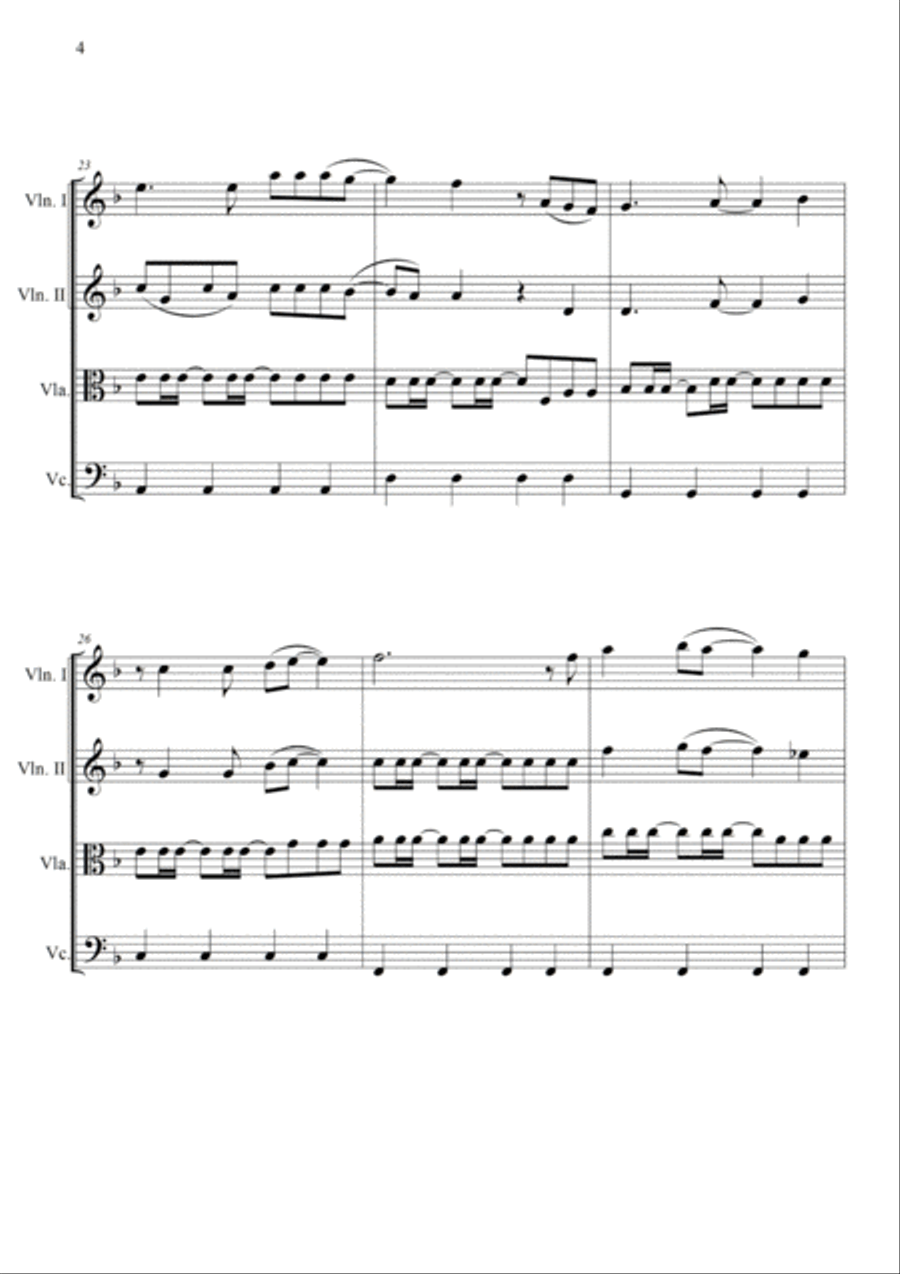 Don't Stop Me Now Don't Stop Me Now String Quartet scores gallery preview page 4