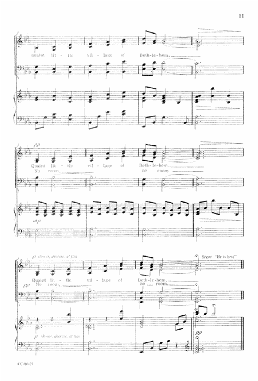 Angels' Song Angels' Song 4-Part scores gallery preview page 23