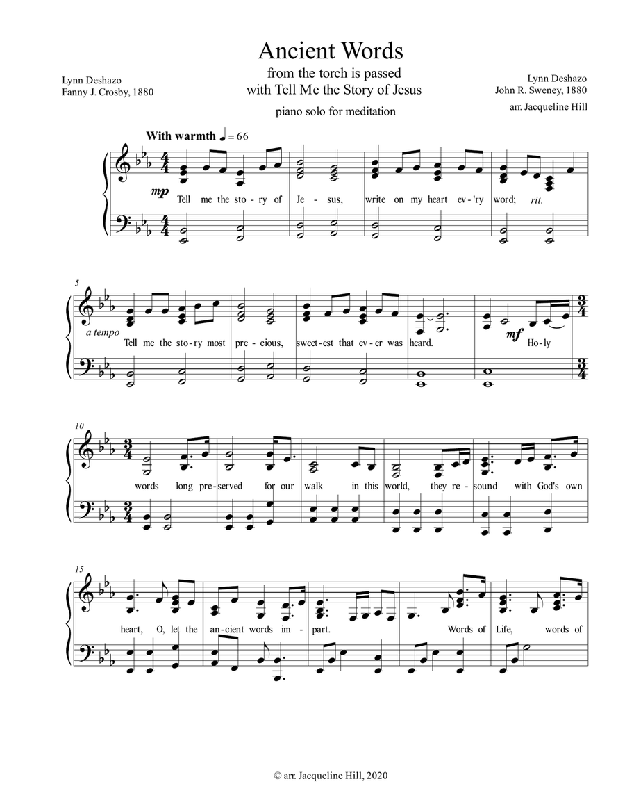 Ancient Words Small Ensemble scores gallery preview page 1