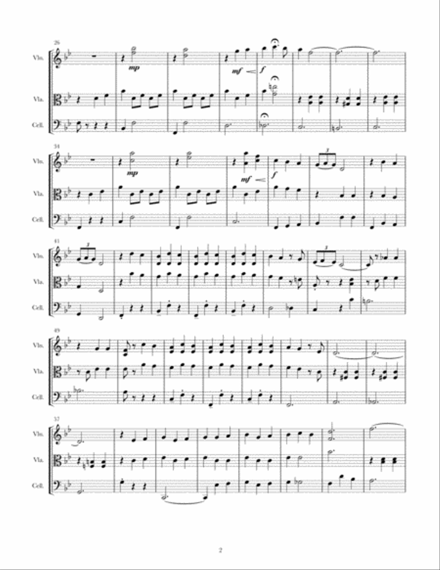 That's Amore (That's Love) String Trio scores gallery preview page 2