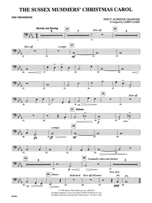The Sussex Mummers' Christmas Carol: 3rd Trombone