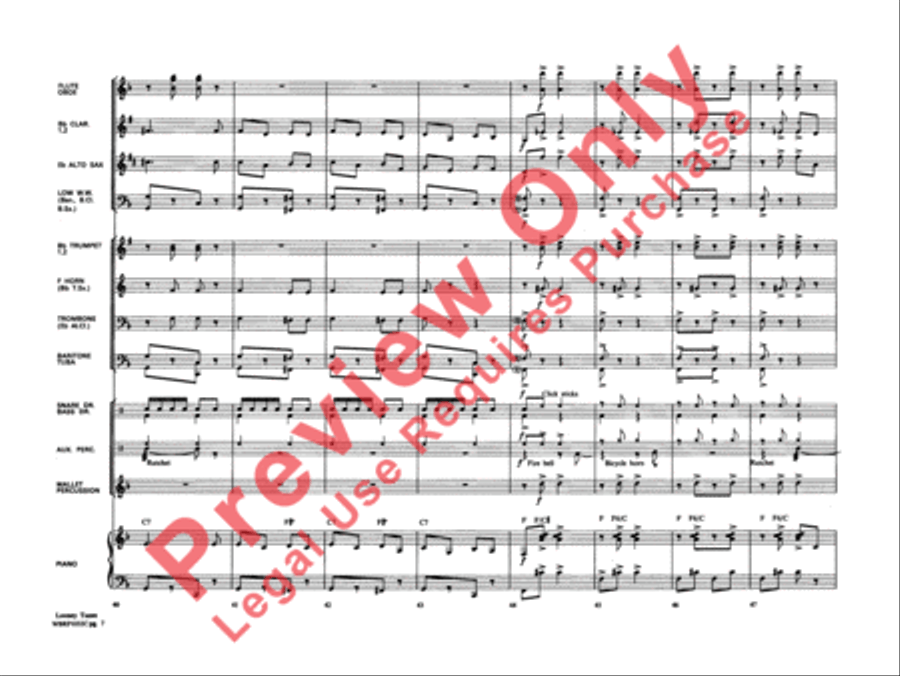 Looney Tunes Concert Band scores gallery preview page 8