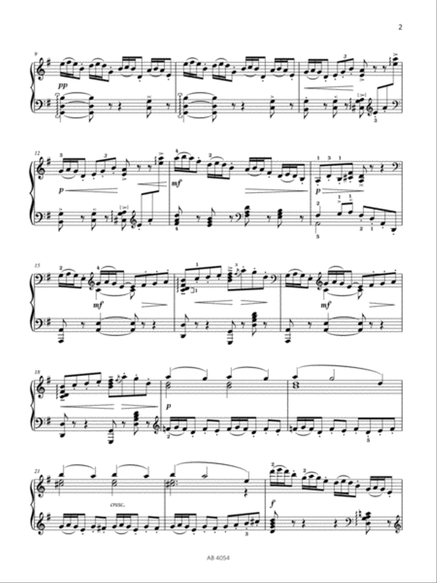 Arabesque No. 2 (Grade 8, list C2, from the ABRSM Piano Syllabus 2023 & 2024) Piano Method scores gallery preview page 2