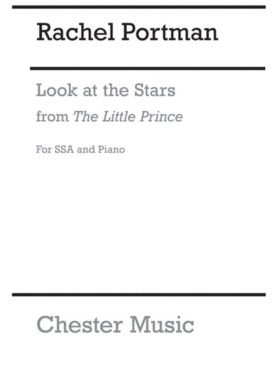 Portman R Look At The Stars Ssa Piano