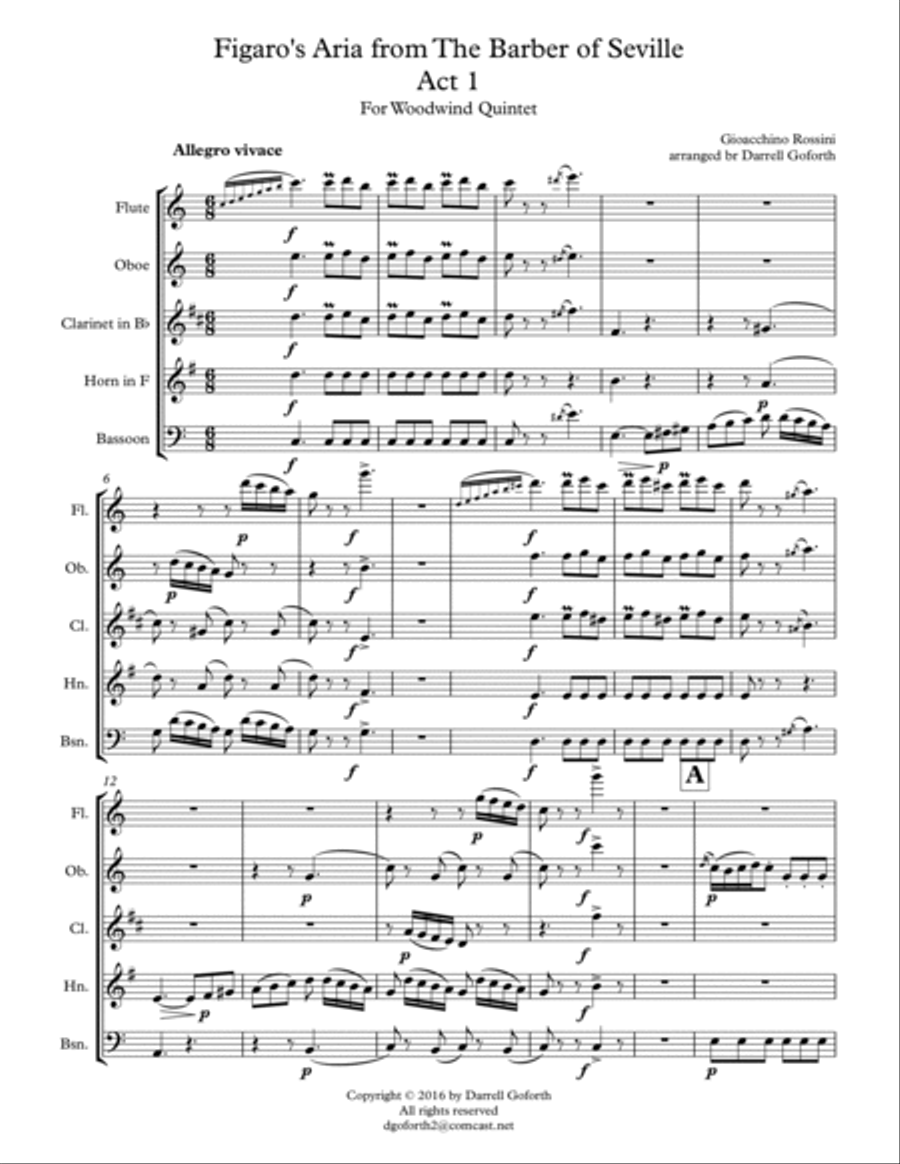 Rossini: Figaro's Aria from 