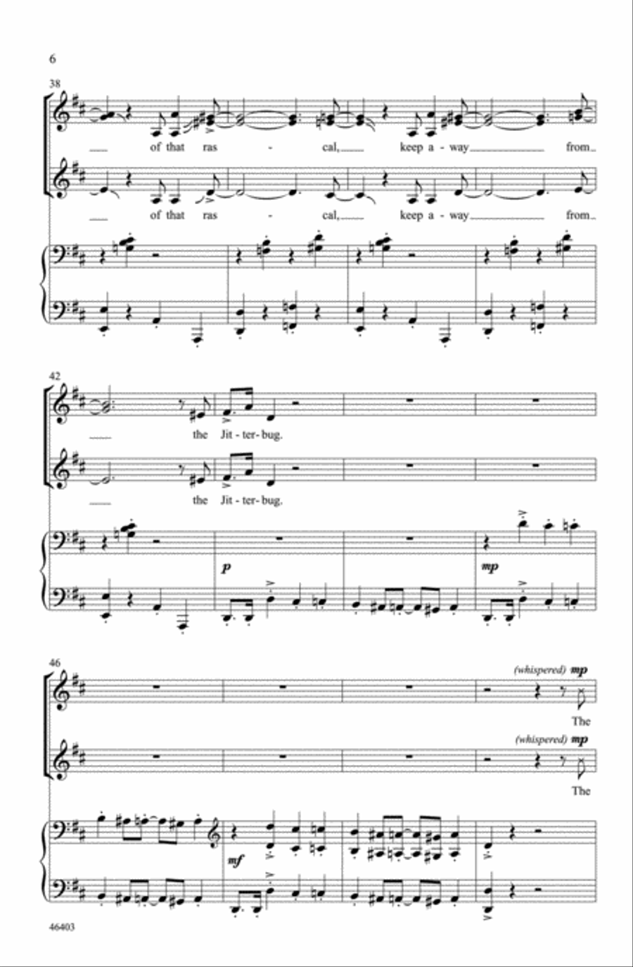 Jitterbug Choir scores gallery preview page 5