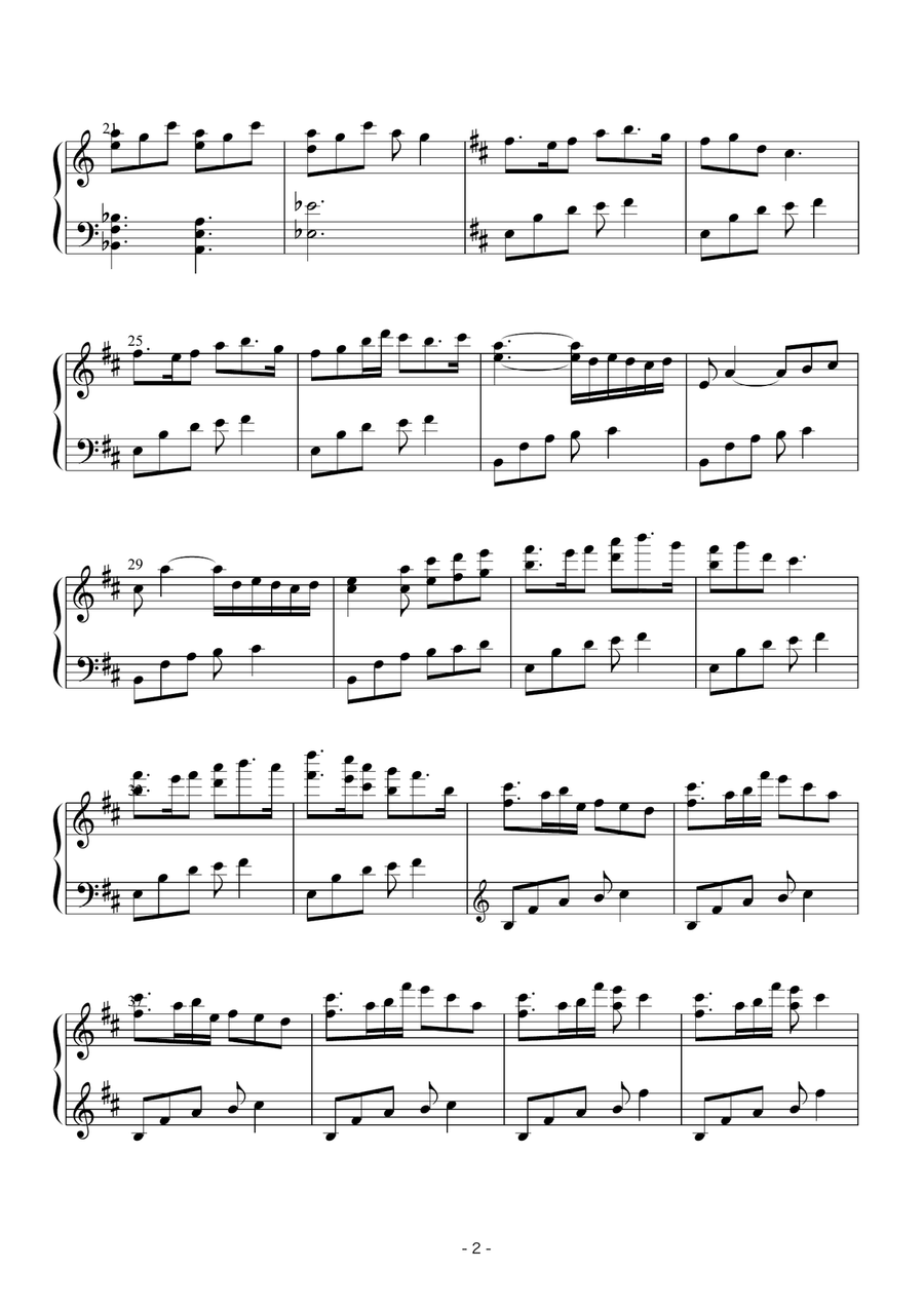 Relax Piano BGM Piano Solo scores gallery preview page 5