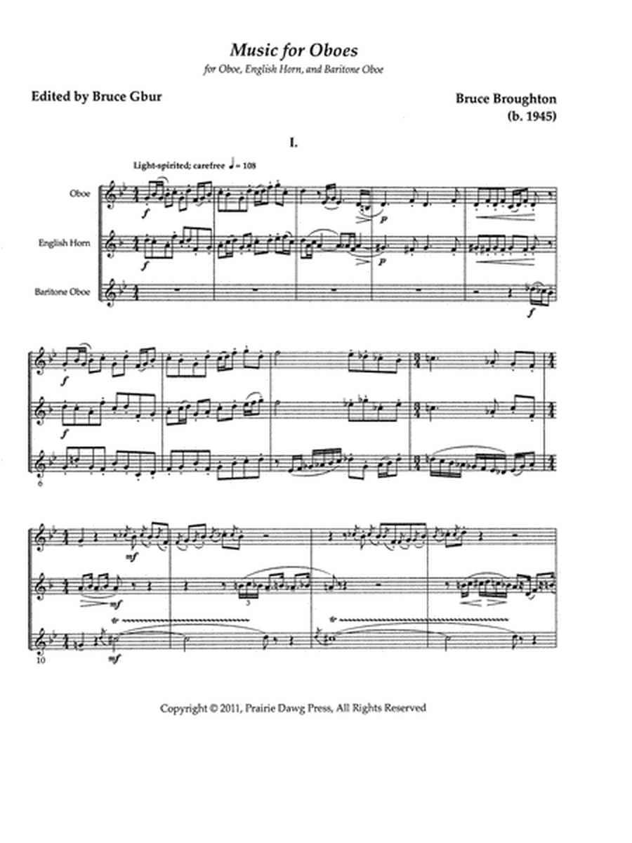 Music for Oboes