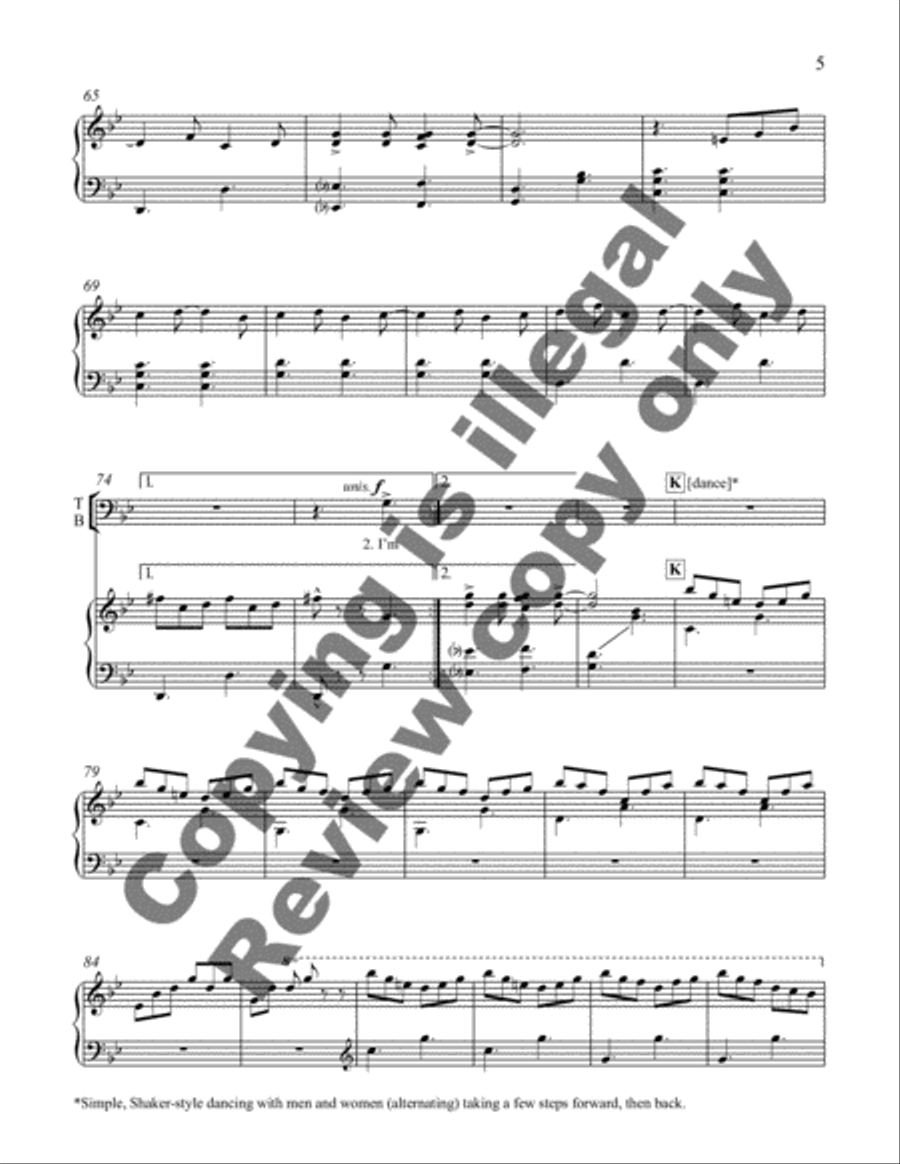 Come Life, Shaker Life! 3. Followers of the Lamb 4-Part scores gallery preview page 11