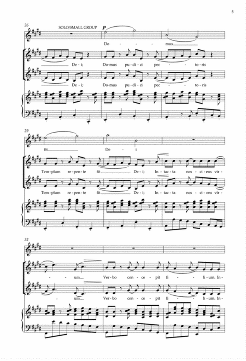 A solis ortus cardine from Enchanted Carols (Downloadable Choral Score)