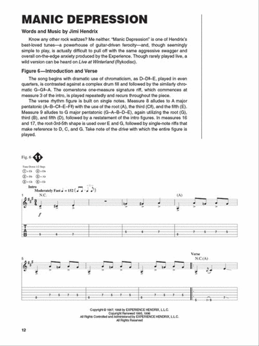 Jimi Hendrix – Signature Licks Electric Guitar scores gallery preview page 3