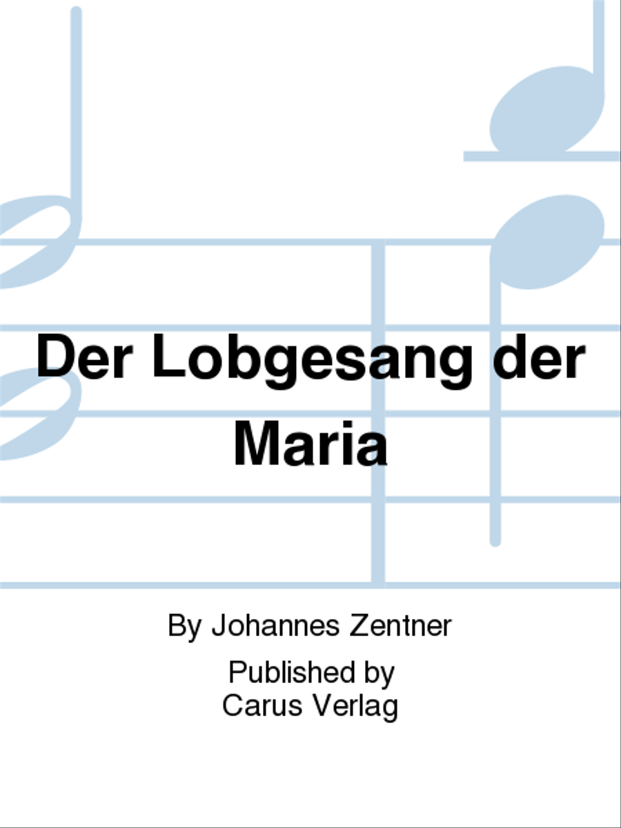 Der Lobgesang der Maria Alto Voice scores gallery preview page 1