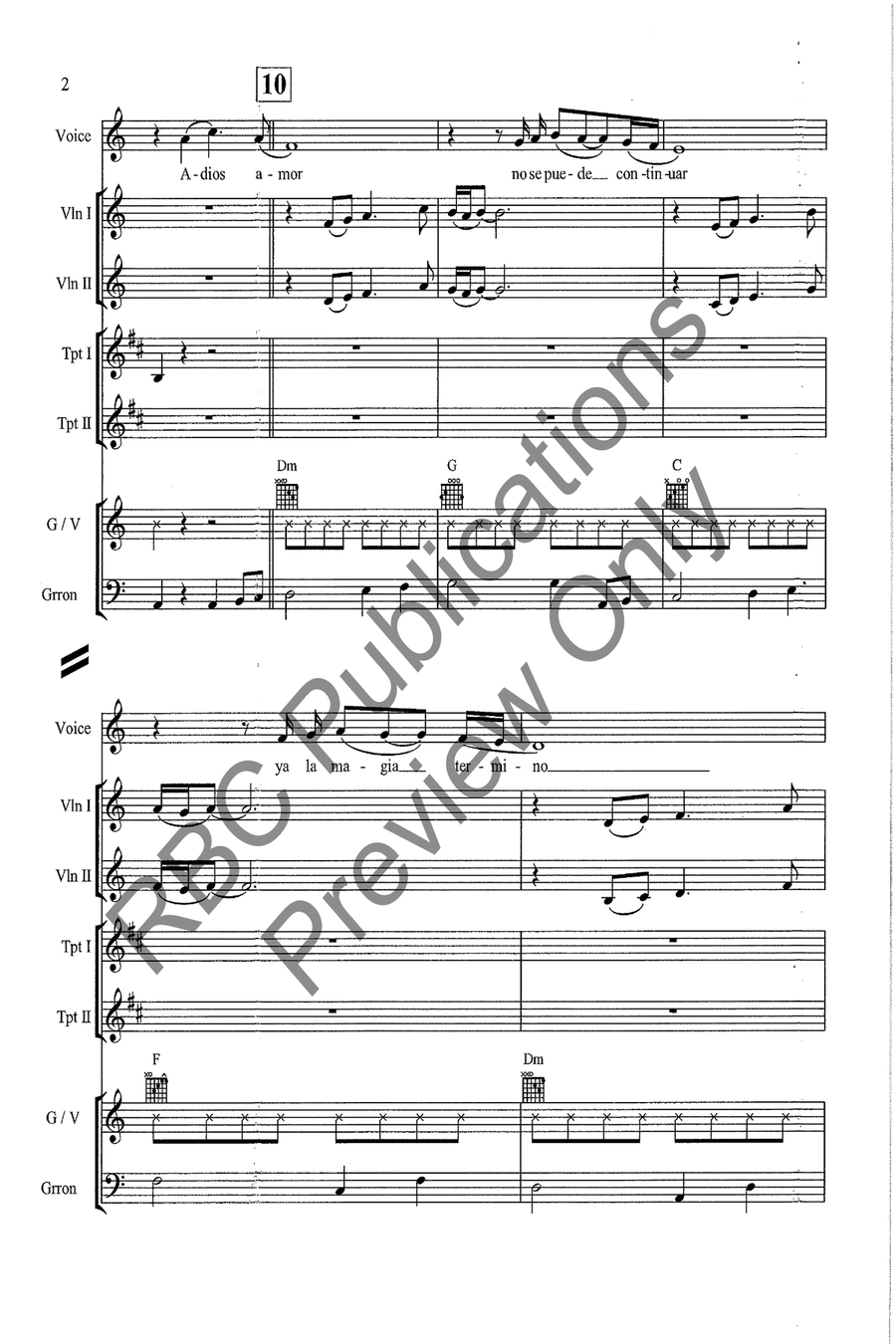 Y Volvere Voice scores gallery preview page 4
