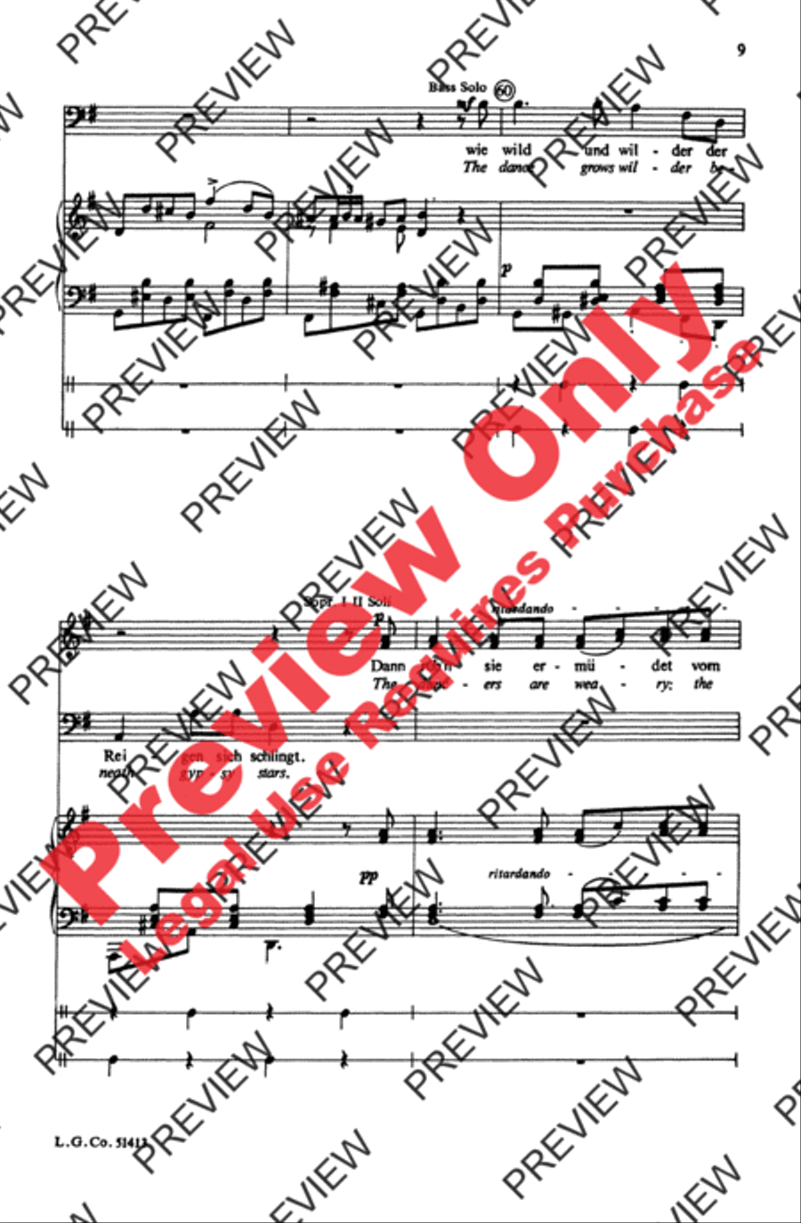 Zigeunerleben Choir scores gallery preview page 9