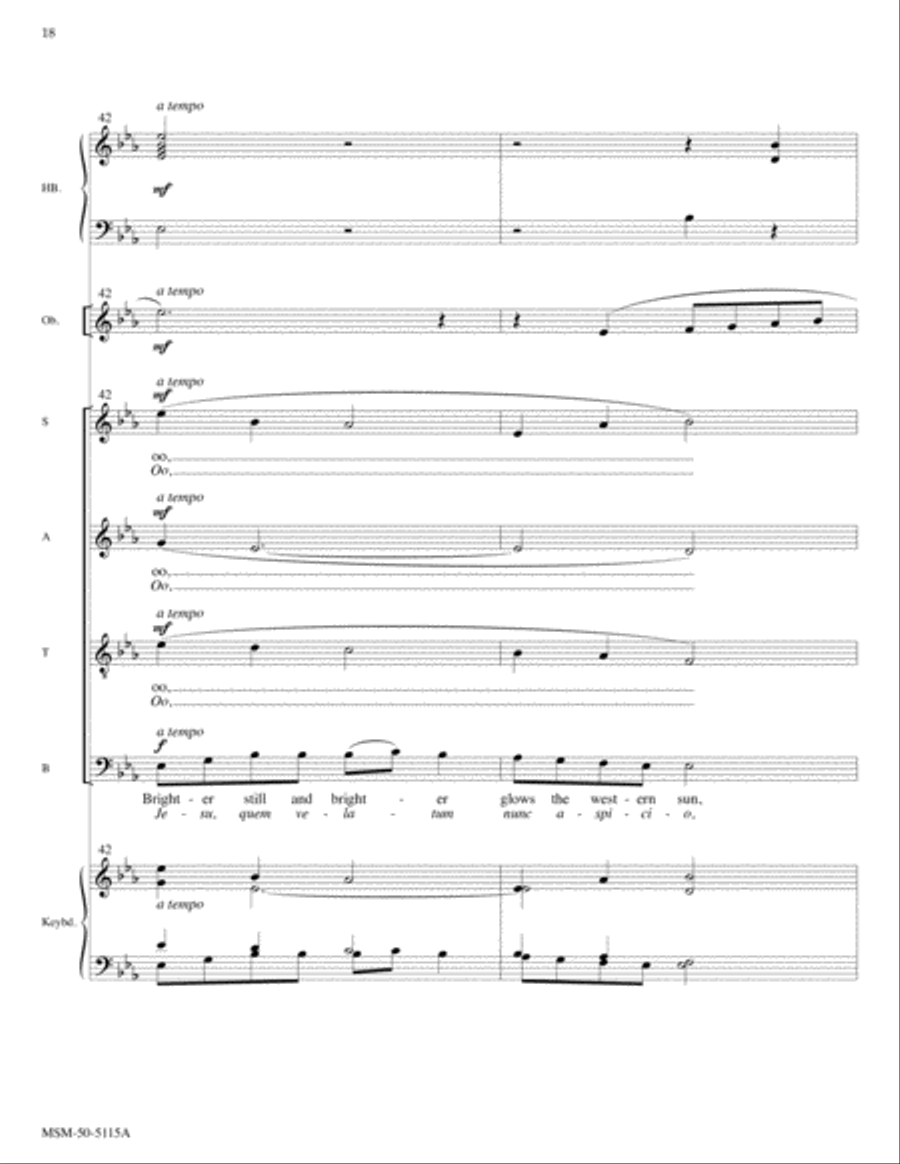 O Savior, Blessed Savior (Adoro te devote) (Full Score) Choir scores gallery preview page 9