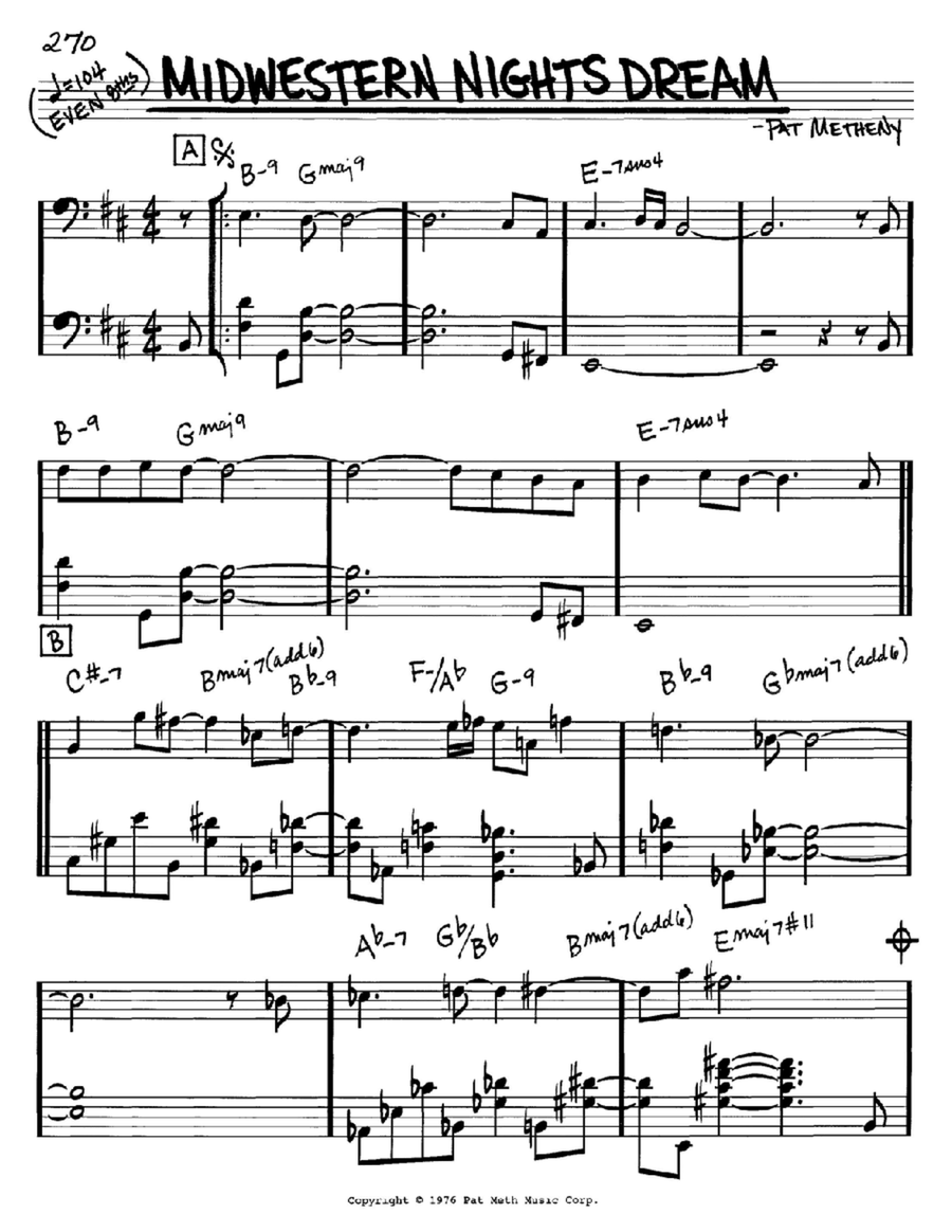 Midwestern Nights Dream Piano scores gallery preview page 1