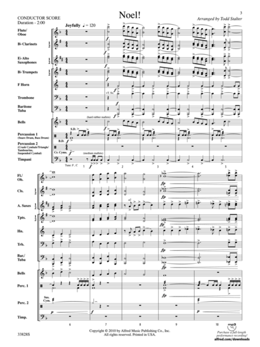 Noel! Noel! Concert Band scores gallery preview page 2