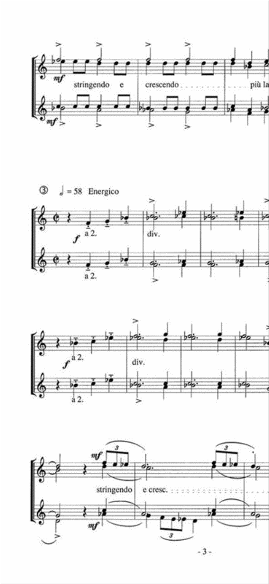 Drie Kleine Kopergravures Brass Duet scores gallery preview page 3