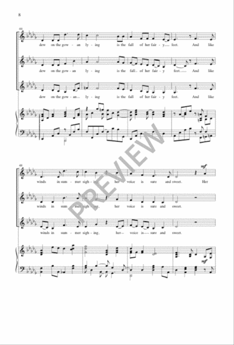 Annie Laurie 3-Part scores gallery preview page 8