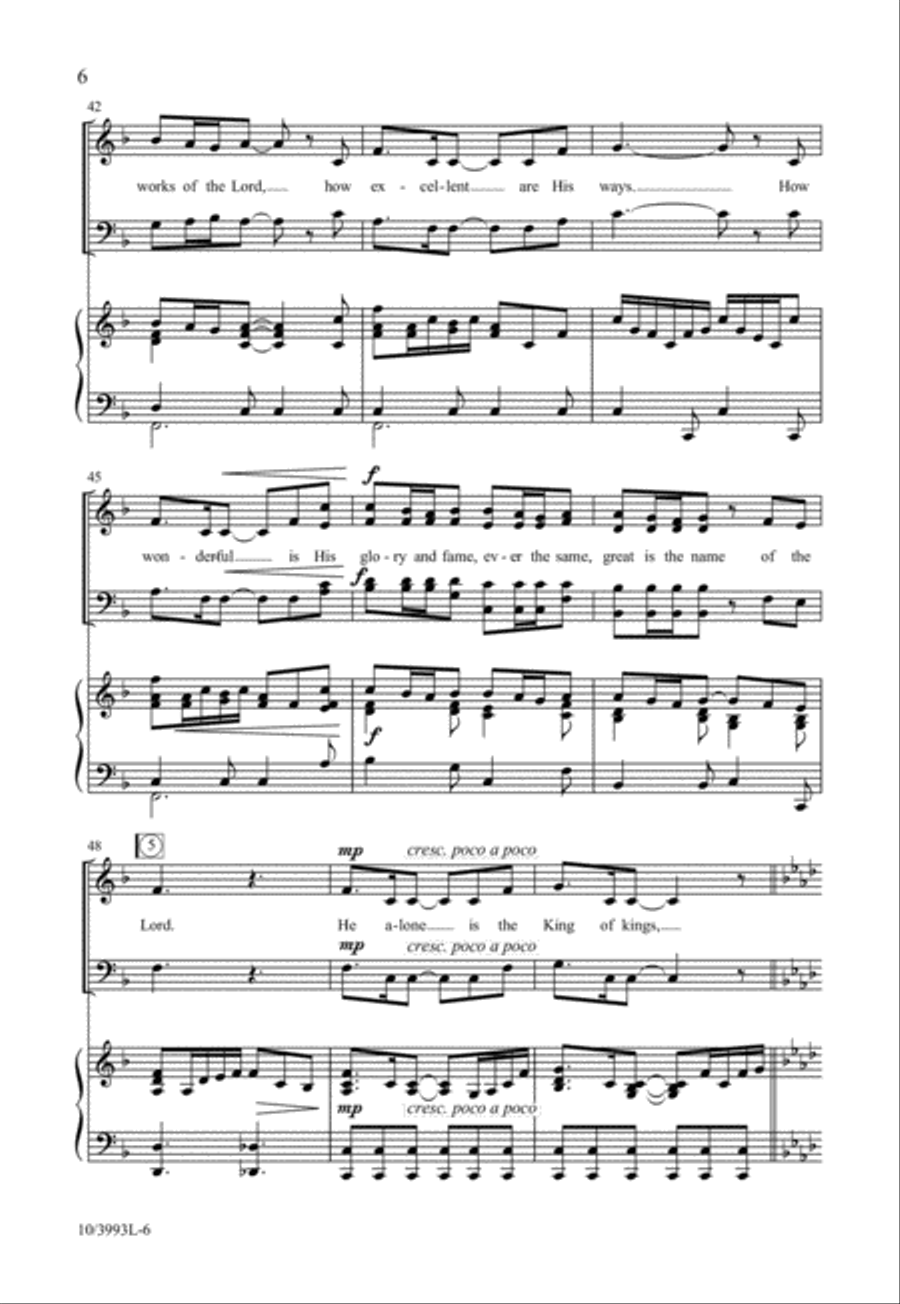 How Marvelous Are the Works 4-Part scores gallery preview page 7