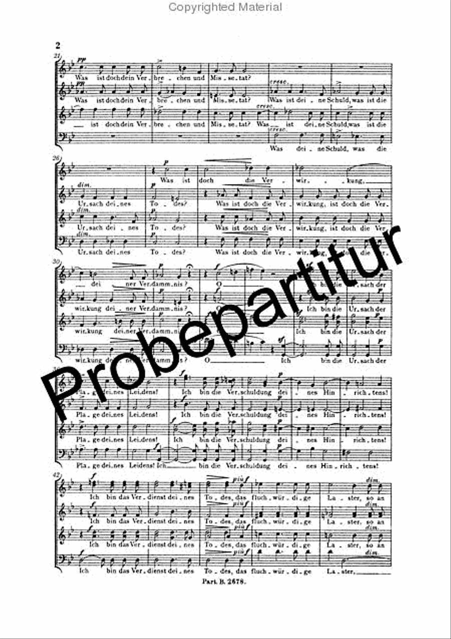 Passion Song Op. 90/1 A Cappella scores gallery preview page 3