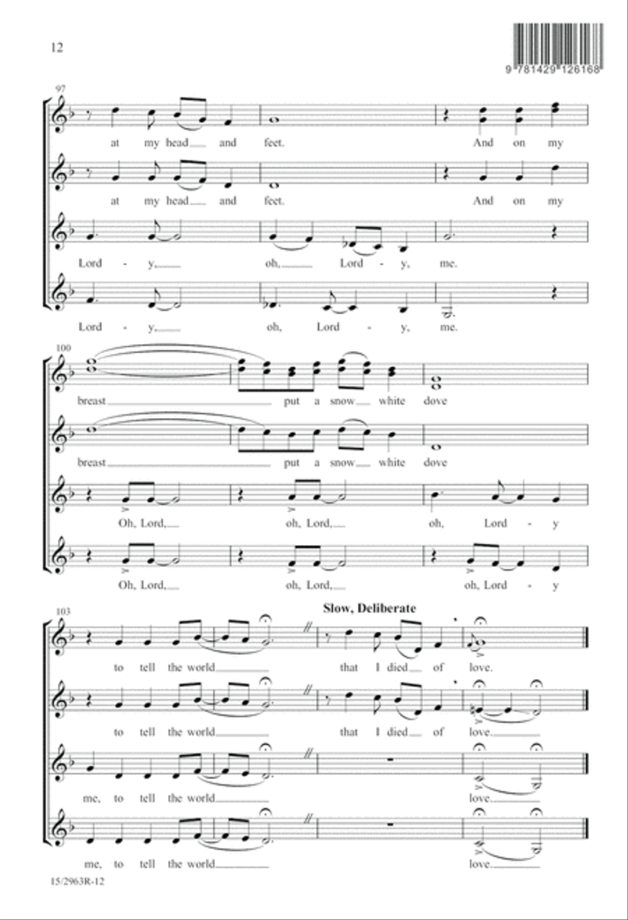 Go Dig My Grave SSAA scores gallery preview page 12