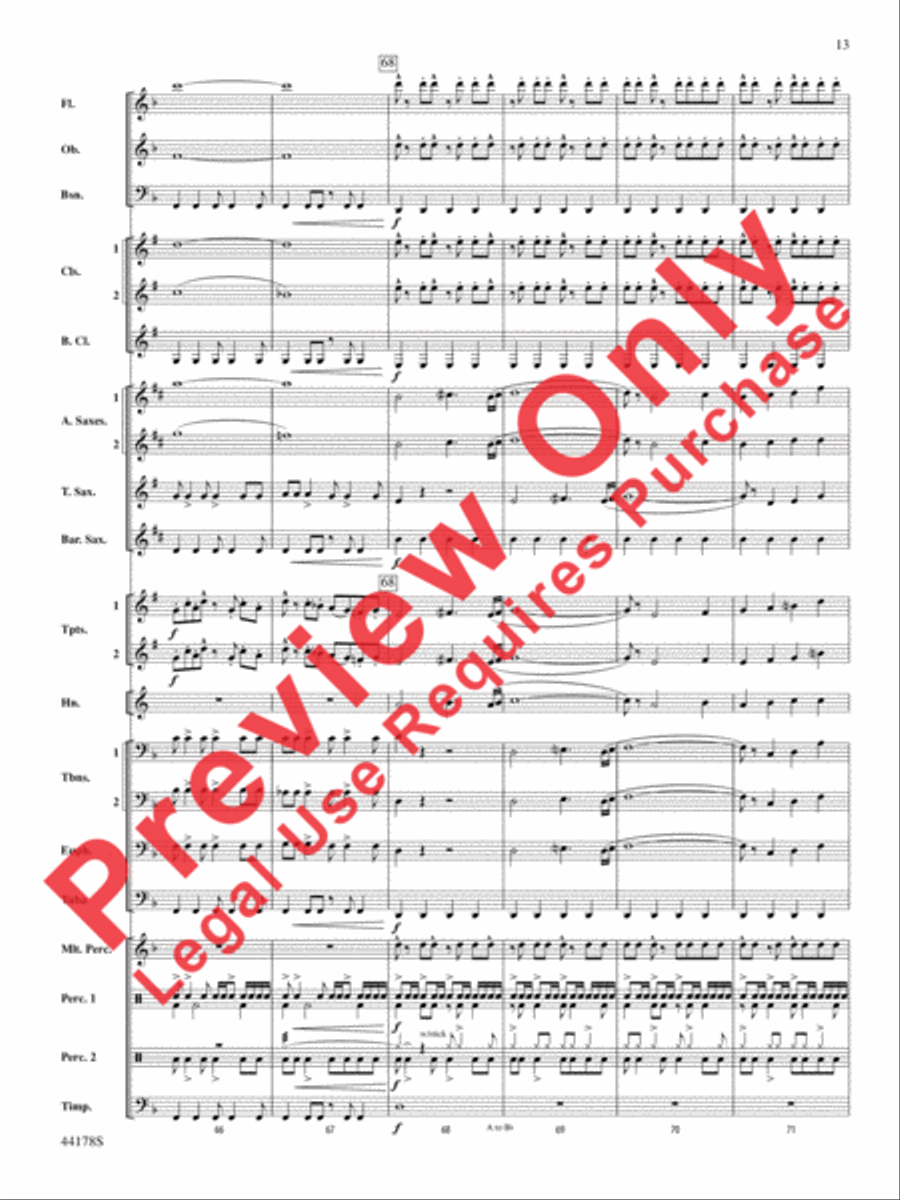 Intrepid Journey Concert Band scores gallery preview page 14