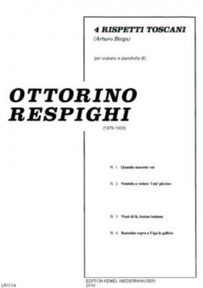 Book cover for Quattro rispetti toscani