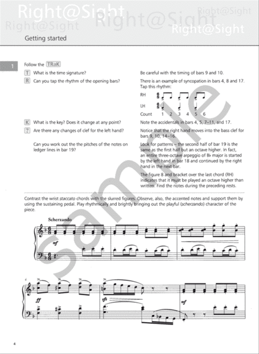 Right@Sight Piano Grade 7 Piano Method scores gallery preview page 3