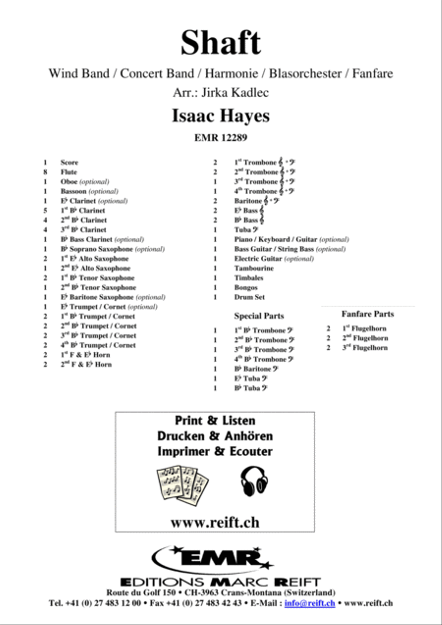 Shaft Shaft Concert Band scores gallery preview page 2