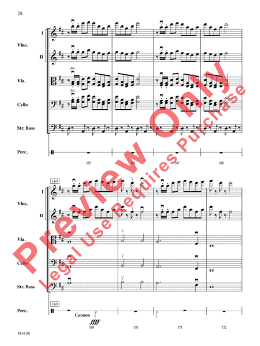 Highlights from the 1812 Overture String Orchestra scores gallery preview page 29