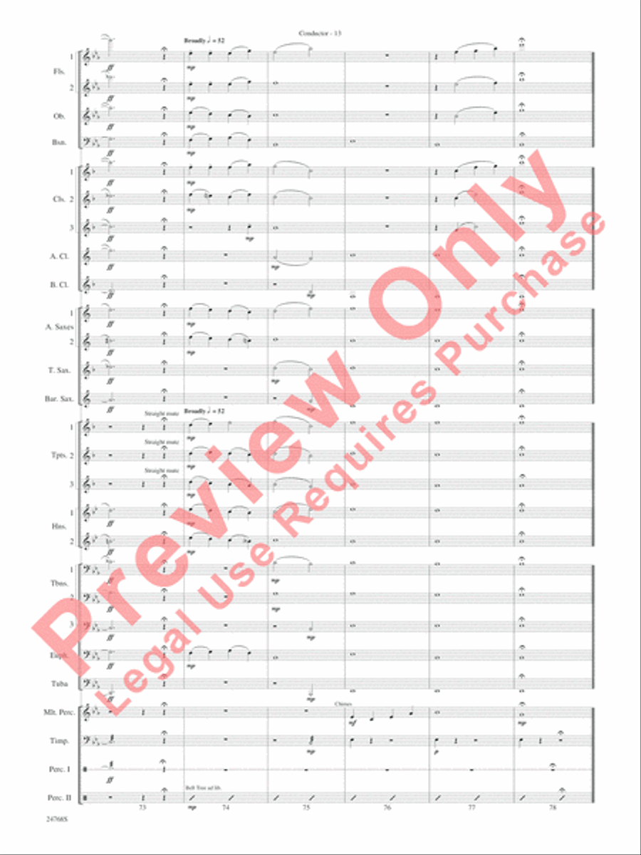 Appalachian Carol Concert Band scores gallery preview page 16