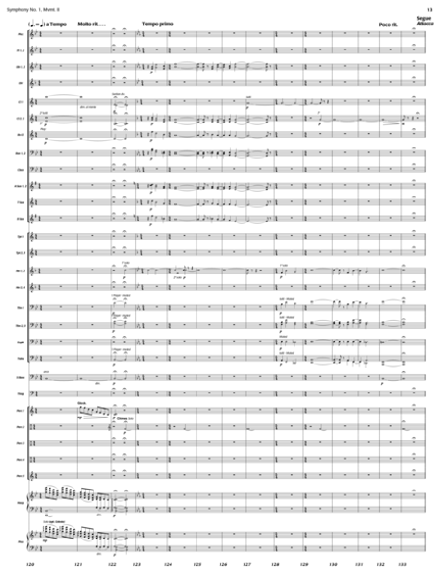 Nocturne (Symphony 1, New Day Rising, Mvt. II) Concert Band scores gallery preview page 12