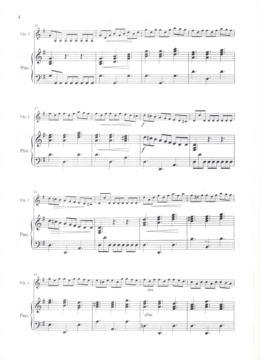 Presto from Alla Rustica - Violin & Piano Violin Solo scores gallery preview page 4