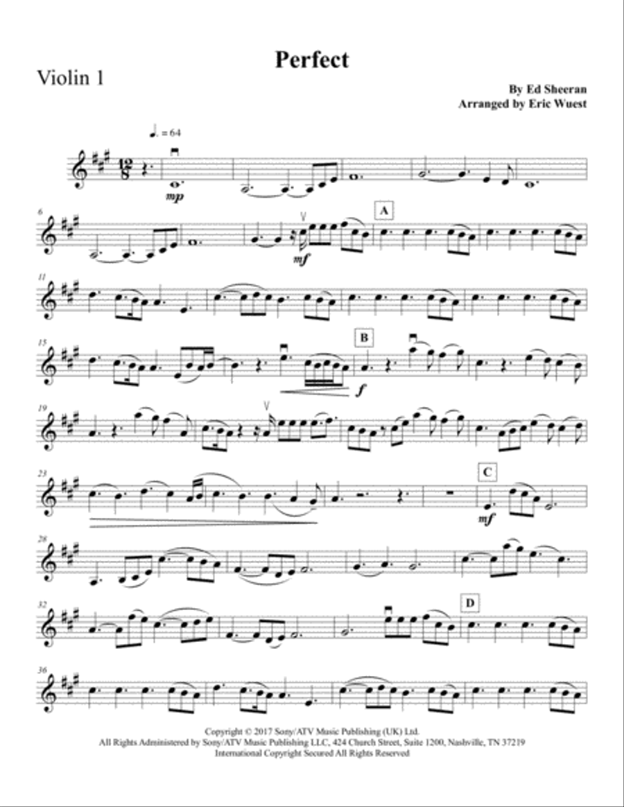 Perfect String Quartet scores gallery preview page 1