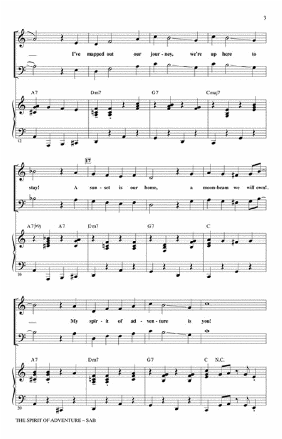 The Spirit of Adventure The Spirit of Adventure 3-Part scores gallery preview page 3