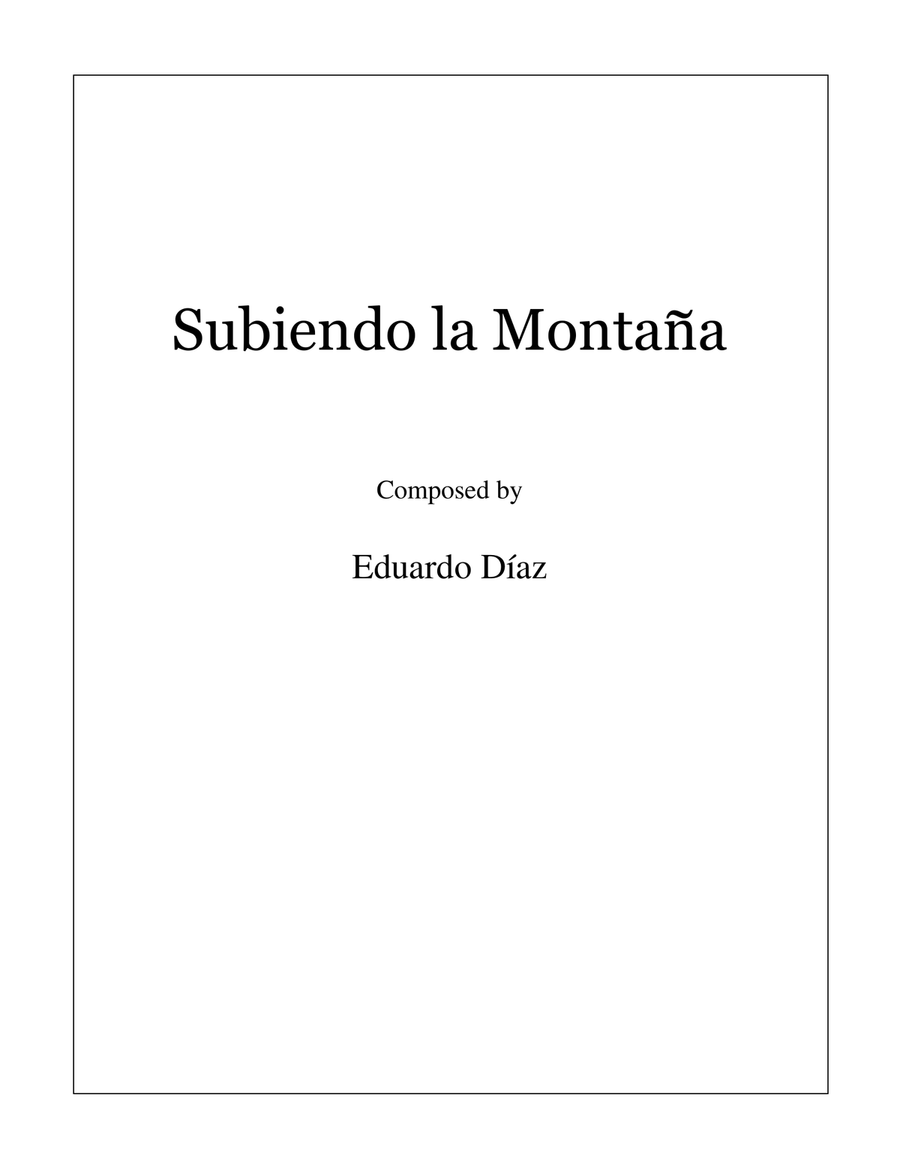 Subiendo la Montaña Guitar Solo scores gallery preview page 1